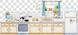 Free Png Cupboard   Kitchen For Cartoon House  Transparent Png