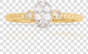 14k Yellow Gold Ladies Diamond Ring   Pre engagement Ring  HD Png Download