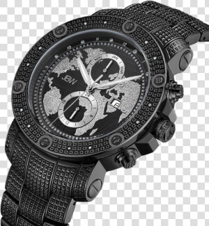 Jbw Veyron J6360b Black Diamond Watch Angle   Jbw Veyron Black  HD Png Download