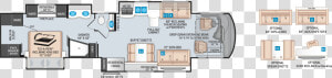 2020 Tuscany 45ja Floor Plan  HD Png Download