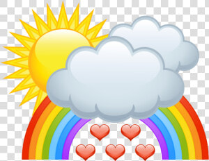 Rainbow Rainbow Clipart  Love Rainbow  Paper Beads    Sun And Clouds Clipart  HD Png Download