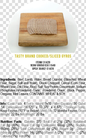 Corfu Tasty Brand Cooked   Gyro  HD Png Download