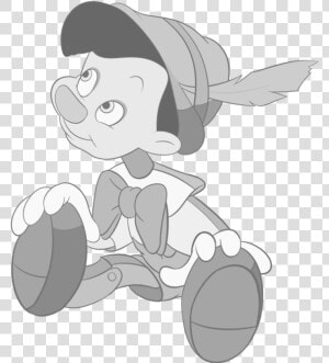 Transparent Pinocchio Nose Png   Pinocchio Black And White  Png Download