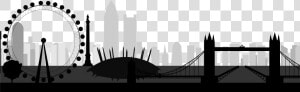 Transparent Paris Clipart Black And White   London Skyline Silhouette Png  Png Download