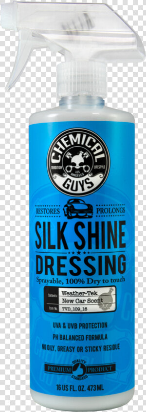 Silk Shine Vinyl  Rubber  Plastic Satin Protectant   Chemical Guys Silk Shine Sprayable Dressing  HD Png Download