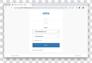 Okta Login   Okta Login Screen  HD Png Download