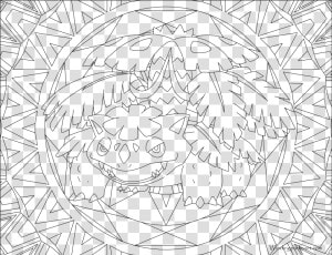 003 Venusaur Pokemon Coloring Page   Venusaur Pokemon Mandala Coloring Pages  HD Png Download