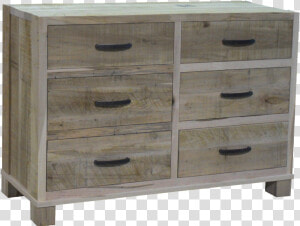 Backwoods 6 Drawer Dresser   Chest Of Drawers  HD Png Download