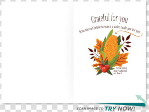 Cornucopia Thanksgiving Card   Greeting Card  HD Png Download