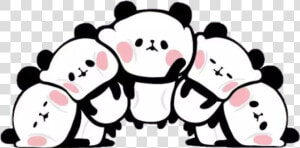  panda  kawaii  family  socute   Mochi Mochi Panda Wallpaper Hd  HD Png Download