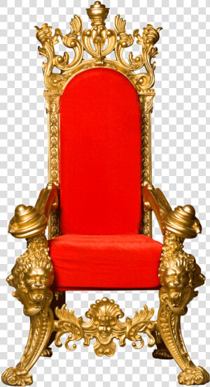  natalya040  royal  chair  gold  red  freetoedit   Clipart Throne  HD Png Download