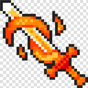 Fire Sword Png   Free Fire Pixel Art  Transparent Png