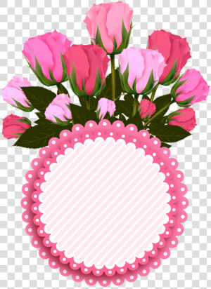 Flowers  Roses  Pink  Bouquet  Heart  Icon   Transparent Background Icon Pink Rose  HD Png Download