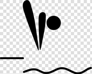 Pictogram Diving   Olympic Diving Pictogram  HD Png Download