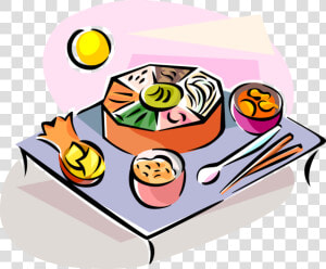 Vector Illustration Of South Korea Kimchi Cuisine Food  HD Png Download