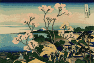 Ilustration Of View Of Mount Fuji From Gotenyama  Shingawa   Hokusai 36 Views Of Mount Fuji  HD Png Download