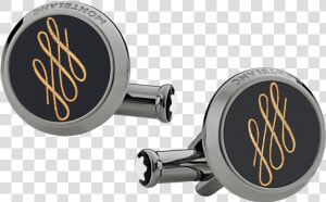 Montblanc Calligraphy Pattern Cufflinks   Cufflinks Calligraphy Mont Montblanc  HD Png Download