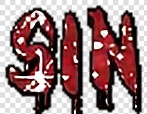  sin  red  sparkle  goth  punk  emo  grunge  alt  alternative   Sin Grunge Text Emo  HD Png Download