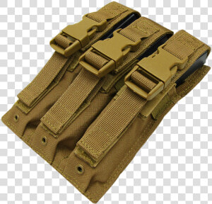 Condor Molle Triple Mp5 Magazine Pouch  Coyote   Pouch Mp5 Condor  HD Png Download