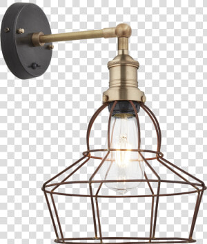 Brooklyn Rusty Cage Wall Light   Light Fixture  HD Png Download