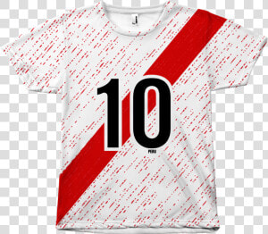 Camiseta Unisex Perú Franja 10 Sublimado   Polos Sublimados De Peru  HD Png Download