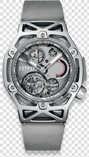 Novelties Techframe Ferrari Tourbillon Chronograph   Hublot Techframe Ferrari Watch  HD Png Download