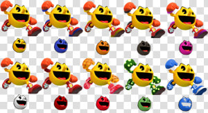 Pac Man Smash Fantendo Nintendo Fanon Wiki Ⓒ   Smash 4 Pacman Colors  HD Png Download