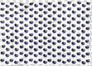 Thin Blue Line Hearts Fleece Blanket   パンチ ある み  HD Png Download