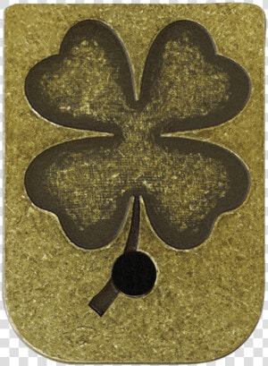 4 Leaf Clover Brass Rugged Mag Plate  HD Png Download