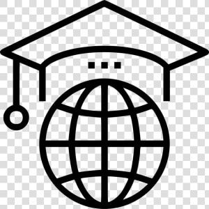 Transparent Geography Clipart Black And White   Study Abroad Icon Png  Png Download