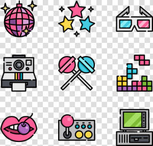 Clip Art 80s Png   Web Design Icons  Transparent Png