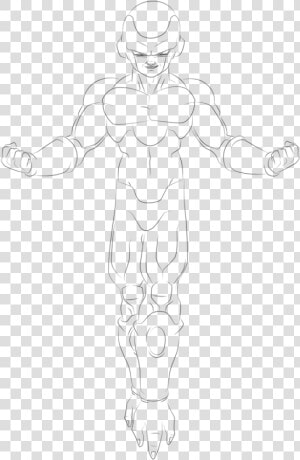 19 Frieza Drawing Sketch Huge Freebie Download For   Golden Frieza Lineart  HD Png Download