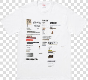 Supreme Cutouts Tee  HD Png Download