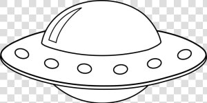 Pin Drawn Ufo Spaceship   Clipart Ufo Black And Ưihte  HD Png Download