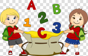 Fun School Cliparts Zone   Children At School Clipart  HD Png Download