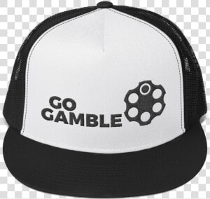 Russian Roulette Go Gamble Trucker Hat   Custom Hat Png  Transparent Png