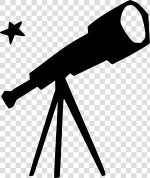 Clip Art Clipart Telescope   Telescope Black And White  HD Png Download