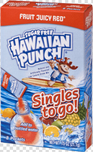 Hawaiian Punch Fruit Juicy Red Singles To Go  HD Png Download