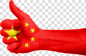 China Flag Hand Thumbs Up Png Image   China Flag Thumbs Up  Transparent Png