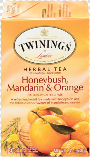 Twinings Honeybush Mandarin Orange Tea  HD Png Download