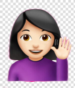  girl  emoji  emojisticker  emojiiphone  girlemoji   Woman Tipping Hand Emoji Png  Transparent Png