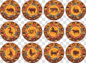 Chinese Zodiac Signs Set Png Clip Art Image   Zodiac Sign Symbols Png  Transparent Png