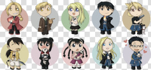 Fullmetal Alchemist Chibi Set By  egyptian sands   Fullmetal Alchemist Mustang Chibi  HD Png Download