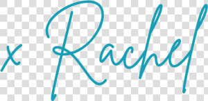 X Rachel Signature 02   Calligraphy  HD Png Download