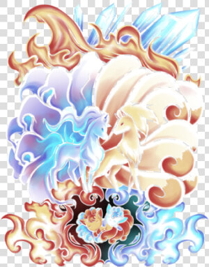  pokemon  ninetails  vulpix  alolan  HD Png Download