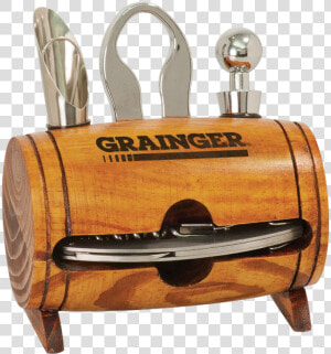 Wine Barrel 4 piece Wine Tool Set  HD Png Download