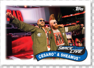 2018 Topps Wwe Heritage Cesaro  amp  Sheamus Tag Teams   Banner  HD Png Download