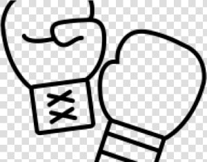 Boxing Gloves Clipart Drawn   Simple Boxing Glove Drawing  HD Png Download