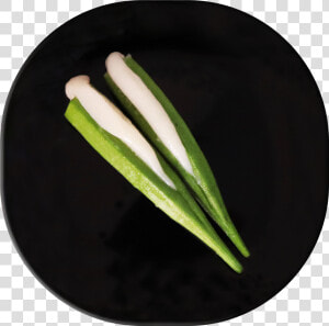 Lady Finger With Fish Paste   Leek  HD Png Download