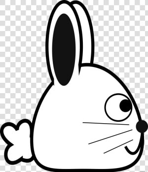 Spring Bunny Animal Free Black White Clipart Images   Rabbit  HD Png Download